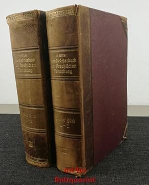 Bild des Verkufers fr Handwrterbuch der Preuischen Verwaltung [2 Bnde]; Bd.1: A - K; Bd. 2: L - Z. zum Verkauf von art4us - Antiquariat