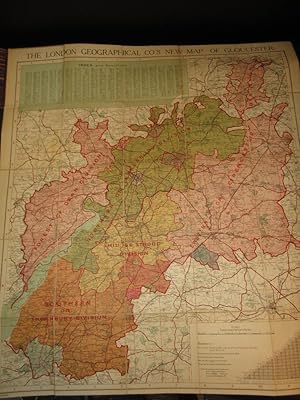 The London Geographical Co.'s New Map of Gloucester: Large Scale Map (3 miles to 4 inches) of Glo...