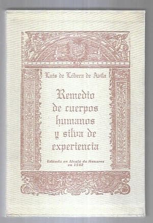 Imagen del vendedor de REMEDIO DE CUERPOS HUMANOS Y SILVA DE EXPERIENCIA (FACSIMIL DE LA EDICION DE 1542) a la venta por Desvn del Libro / Desvan del Libro, SL