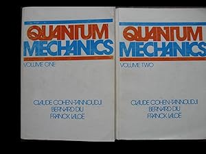 Bild des Verkufers fr Quantum Mechanics.Volume One and Two zum Verkauf von Antiquariat Manfred Velden