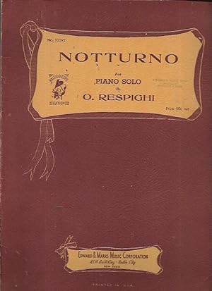 Image du vendeur pour Notturno for Piano Solo (Kaleidoscope Edition) mis en vente par Bookfeathers, LLC