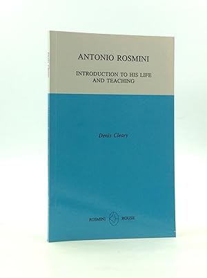 Seller image for ANTONIO ROSMINI: Introduction to His Life and Teaching for sale by Kubik Fine Books Ltd., ABAA