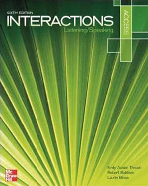 Seller image for Interactions Access Listening / Speaking for sale by GreatBookPrices