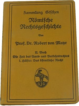 Bild des Verkufers fr Rmische Rechtsgeschichte (2. Buch), zum Verkauf von Versandantiquariat Hbald
