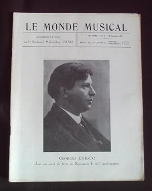 Le monde musicale - N°11 Novembre 1931