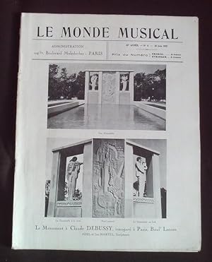 Le monde musicale - N°6 Juin 1932