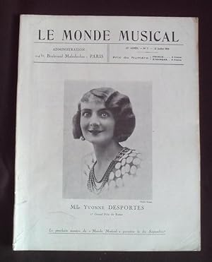 Le monde musicale - N°7 Juillet 1932
