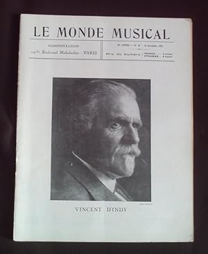 Le monde musicale - N°12 Décembre 1931