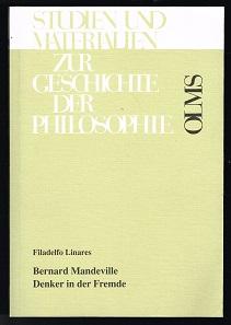 Bild des Verkufers fr Bernard Mandeville: Denker in der Fremde. - zum Verkauf von Libresso Antiquariat, Jens Hagedorn
