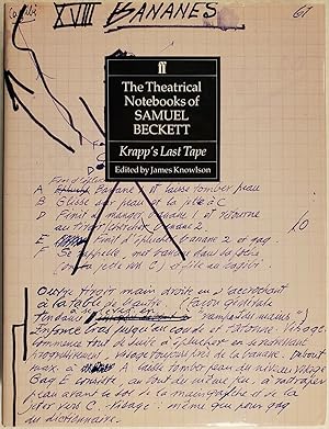 Seller image for THE THEATRICAL NOTEBOOKS OF SAMUEL BECKETT. Vol.3: KRAPP'S LAST TAPE for sale by Jerry Prosser, Bookseller