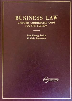 Imagen del vendedor de Business Law: Uniform Commercial Code, Fourth Ed. a la venta por 2nd Hand Books