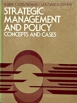 Imagen del vendedor de Strategic Management and Policy Concepts and Cases a la venta por 2nd Hand Books