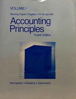 Bild des Verkufers fr Accounting Principles : Working Papers Vol. 1 (Chapters 1-14) zum Verkauf von 2nd Hand Books