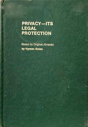 Seller image for Privacy - Its Legal Protection for sale by 2nd Hand Books