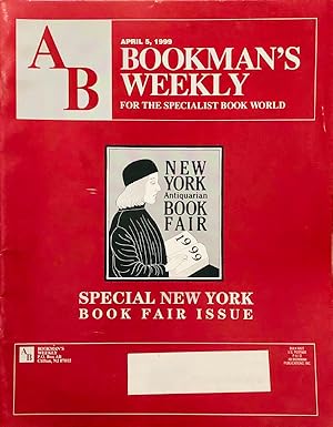 Bild des Verkufers fr Bookman's Weekly - April 5, 1999 zum Verkauf von 2nd Hand Books