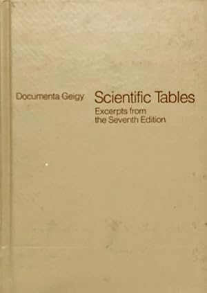 Imagen del vendedor de Scientific Tables a la venta por 2nd Hand Books