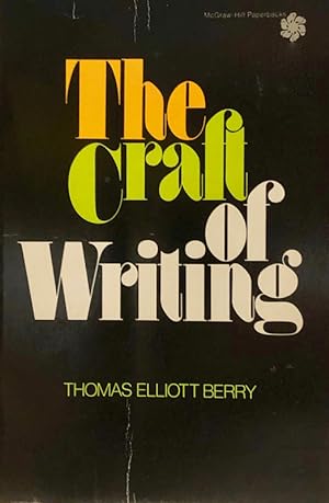 Imagen del vendedor de The Craft of Writing a la venta por 2nd Hand Books
