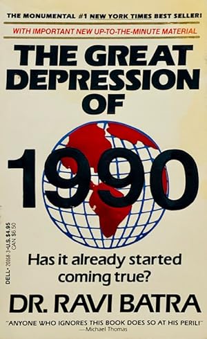 Seller image for The Great Depression of 1990 for sale by 2nd Hand Books