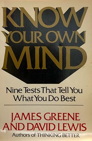 Seller image for Know Your Own Mind for sale by 2nd Hand Books