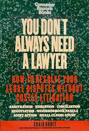 Image du vendeur pour You Don't Always Need A Lawyer mis en vente par 2nd Hand Books