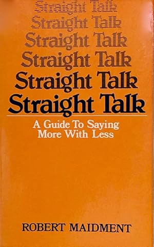 Imagen del vendedor de Straight Talk a la venta por 2nd Hand Books