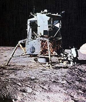 Lunar Module On Moon