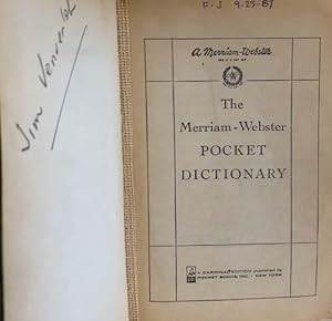 Seller image for The Merriam Webster Pocket Dictionary for sale by 2nd Hand Books