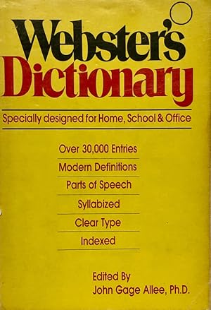 Immagine del venditore per Webster's Dictionary venduto da 2nd Hand Books