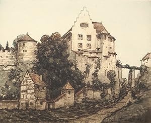 Meersburg, Burg Meersburg, Ansicht, Meersburg. - Burg Meersburg. - Ansicht. - "o.T.".