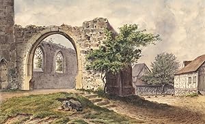 Bild des Verkufers fr Korb (Württemberg), Steinreinach, Ruine St. Wolfgang, Korb (Württemberg). - Steinreinach. - Ruine St. Wolfgang. - "Steinreinach". zum Verkauf von Graphikantiquariat Koenitz