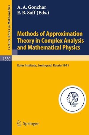 Seller image for Methods of Approximation Theory in Complex Analysis and Mathematical Physics. Leningrad, May 13-24, 1991. for sale by Antiquariat Bookfarm