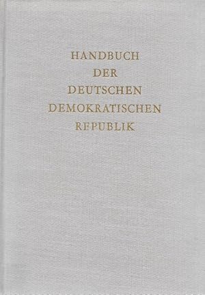 Bild des Verkufers fr Handbuch der Deutschen Demokratischen Republik zum Verkauf von Flgel & Sohn GmbH