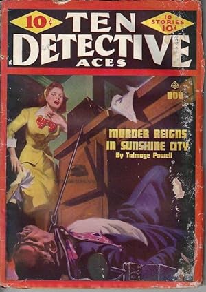 Bild des Verkufers fr TEN DETECTIVE ACES: November, Nov. 1944 zum Verkauf von Books from the Crypt