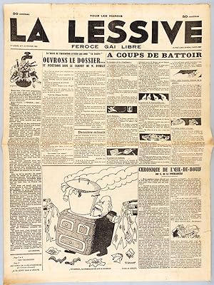 La Lessive. Féroce, Gai, Libre. 1ère Année - Numéro 1 : 27 février 1934