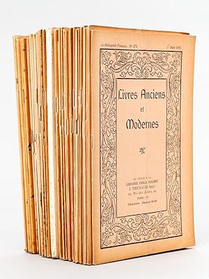 Bild des Verkufers fr Le Bibliophile Franais. [ Lot de 38 catalogues du n 272 du 7 mars 1936 au 313 de 1950 ] Livres Anciens et Modernes. Librairie Emile Nourry puis Librairie J. Thibaud. Numros 272, 273, 274, 275, 276, 277, 278, 280, 281,282, 283, 284, 285, 287, 288, 289, 290, 291, 292, 293, 294, 295, 296, 297, 299, 300, 301, 302, 303, 304, 305, 306, 308, 309, 310, 311, 312, 313 zum Verkauf von Librairie du Cardinal