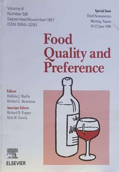 Immagine del venditore per Food Quality and Preference Volume 8 Number 5/6 ISSN 0950-3293 venduto da Eaglestones