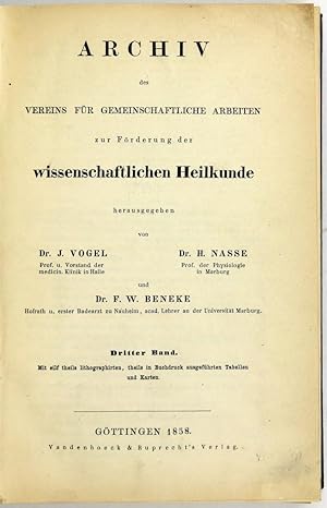 Archiv des Vereins für Gemeinschaftliche Arbeiten zur Förderung der Wissenschaftlichen Heilkunde....