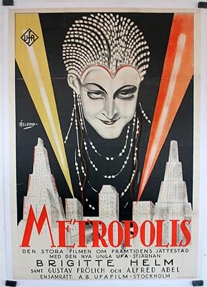 Image du vendeur pour METROPOLIS - 1926Dir FRITZ LANGCast: BRIGITTE HELMSUECIA - -70X100-Cm.-27X41-INCHES-1 SH.- ON LINENPOSTER mis en vente par BENITO ORIGINAL MOVIE POSTER