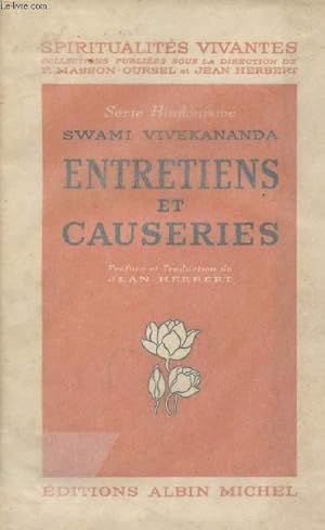 Image du vendeur pour Entretiens et causeries - "Srie Hindouisme" Spiritualits vivantes mis en vente par Le-Livre