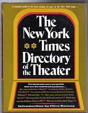 The New York Times Directory of the Theater