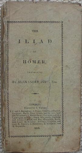 Immagine del venditore per The Iliad of Homer venduto da Brian P. Martin Antiquarian and Collectors' Books