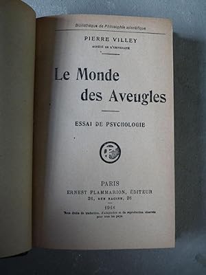 Seller image for Le Monde des Aveugles, , essai de psychologie for sale by Librairie Axel Benadi