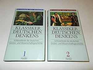Bild des Verkufers fr Klassiker Deutschen Denkens, in 2 Bdn (2 Volumes) zum Verkauf von Paradise Found Books