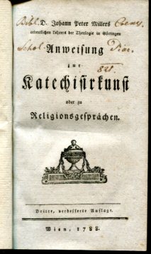 Anweisung zur Katechisirkunst oder zu Religionsgesprächen.