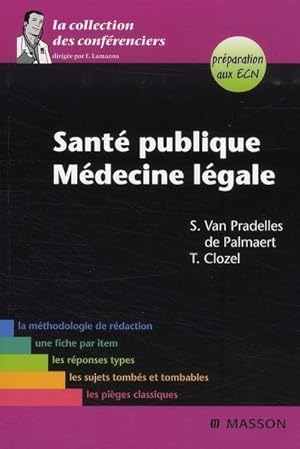 Image du vendeur pour Sant publique-mdecine lgale. la mthodologie de rdaction, une fiche par item. mis en vente par Chapitre.com : livres et presse ancienne