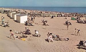Parents Asleep Children Riot on Caister on Sea Beach Norfolk 1970s Postcard