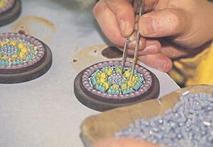 Perthshire Paperweights Millefion Canes Scottish Crieff Crafts Centre Postcard