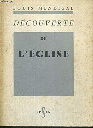 Imagen del vendedor de Decouverte De L'eglise a la venta por JLG_livres anciens et modernes