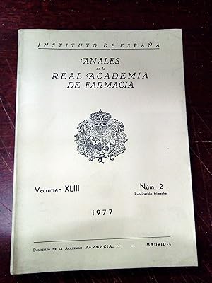 ANALES DE LA REAL ACADEMIA DE FARMACIA. Año XLIII Nº 2. 1977