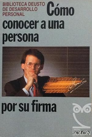 Imagen del vendedor de Como conocer a una persona por su firma a la venta por LIBRERA SOLN